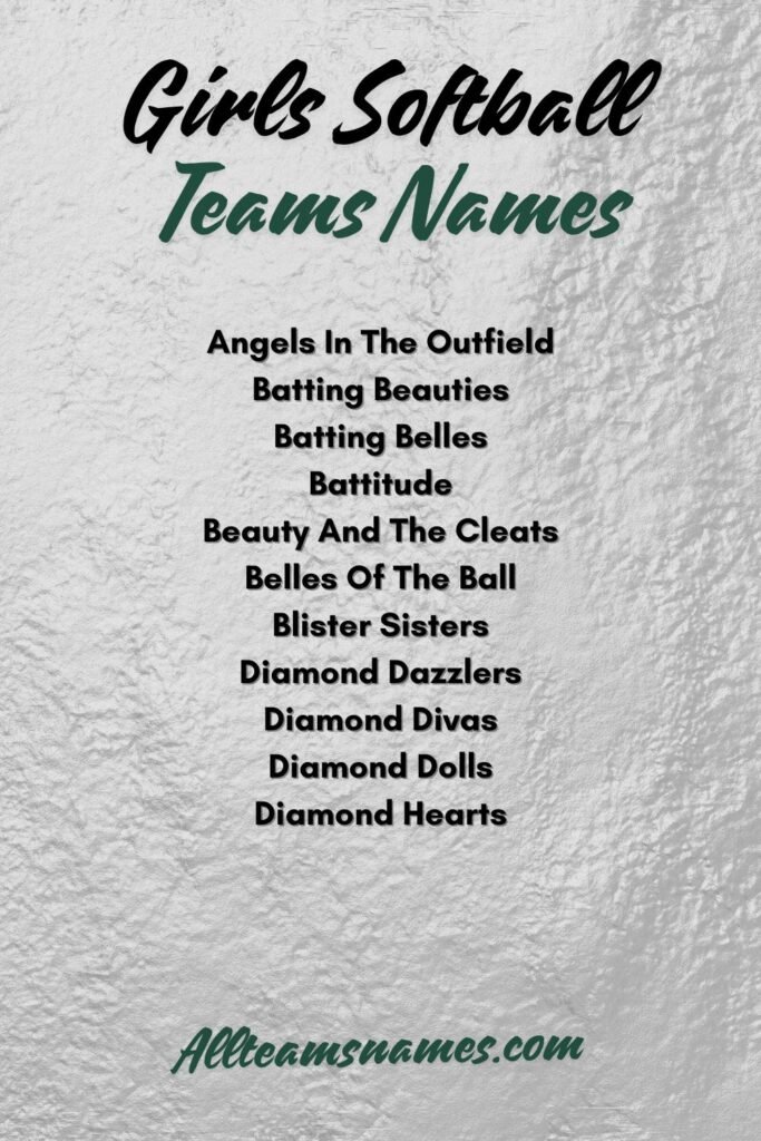 150+ Best Softball Team Names