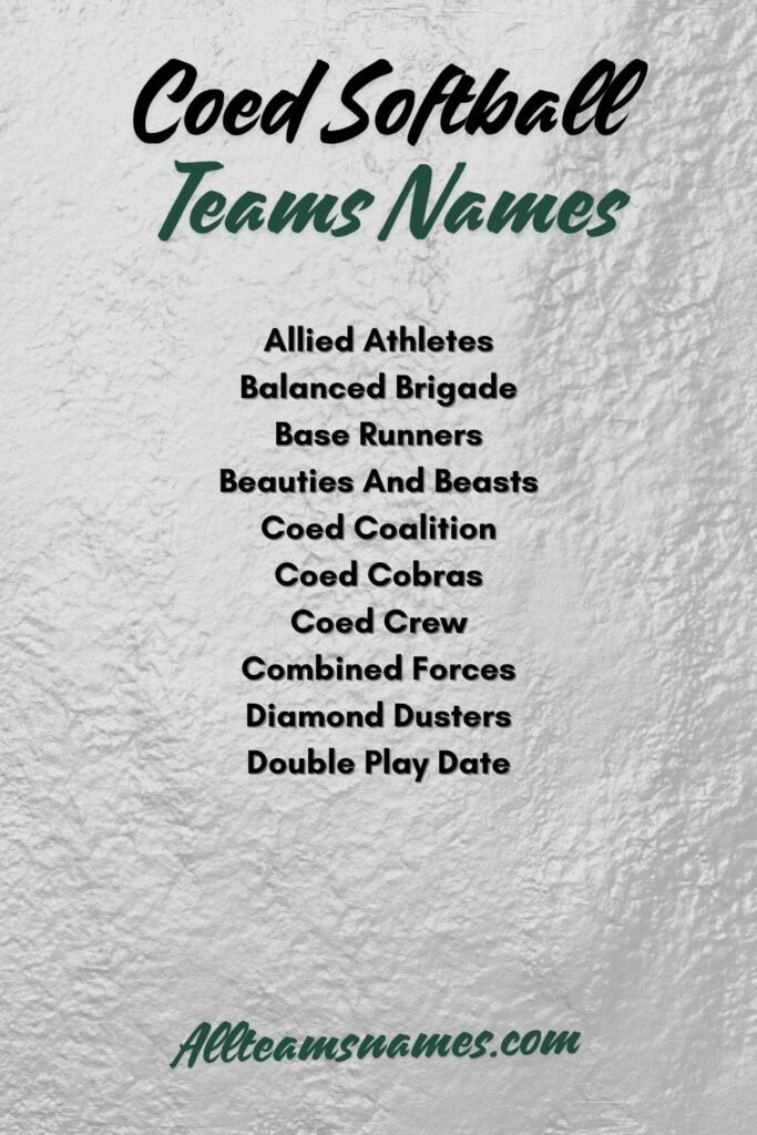 150+ Best Softball Team Names