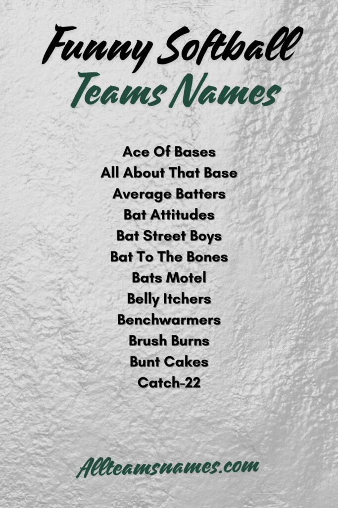 150+ Best Softball Team Names