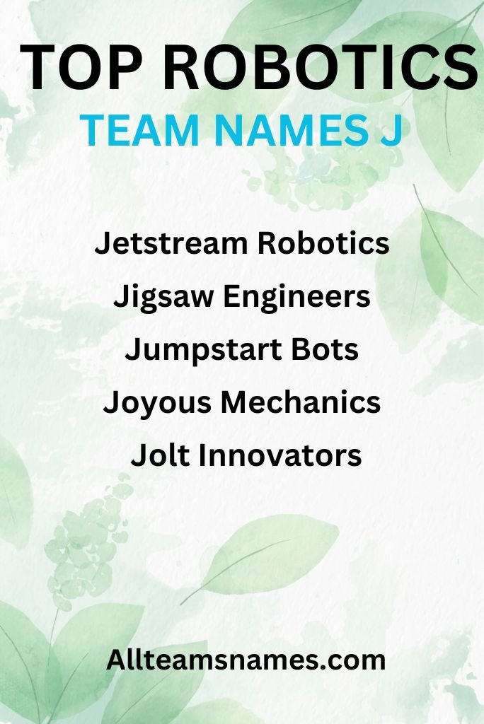 Top Robotics Team Names Engineered for Success