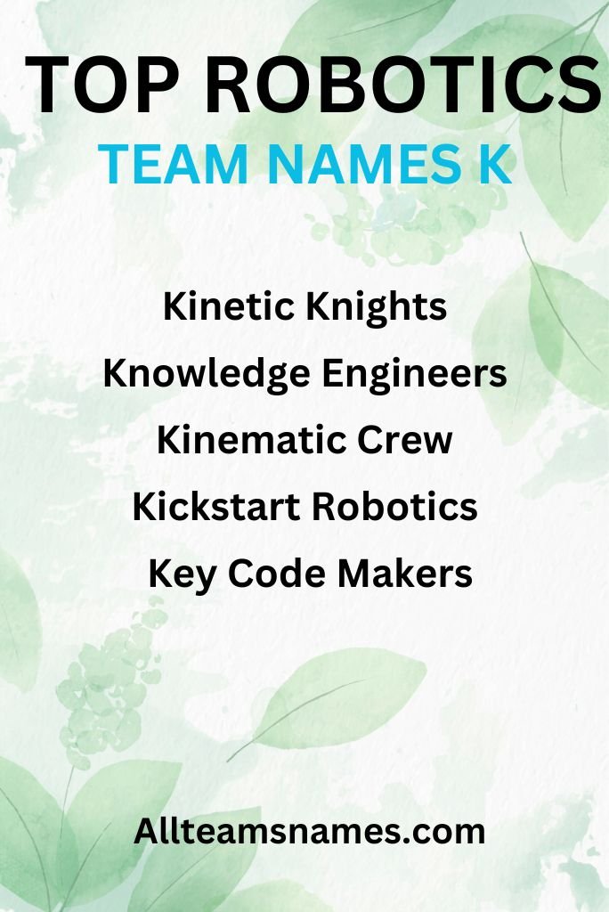 Top Robotics Team Names Engineered for Success