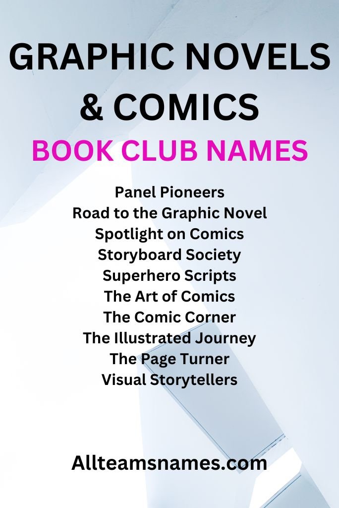 Graphic Novels & Comics Book Club Names