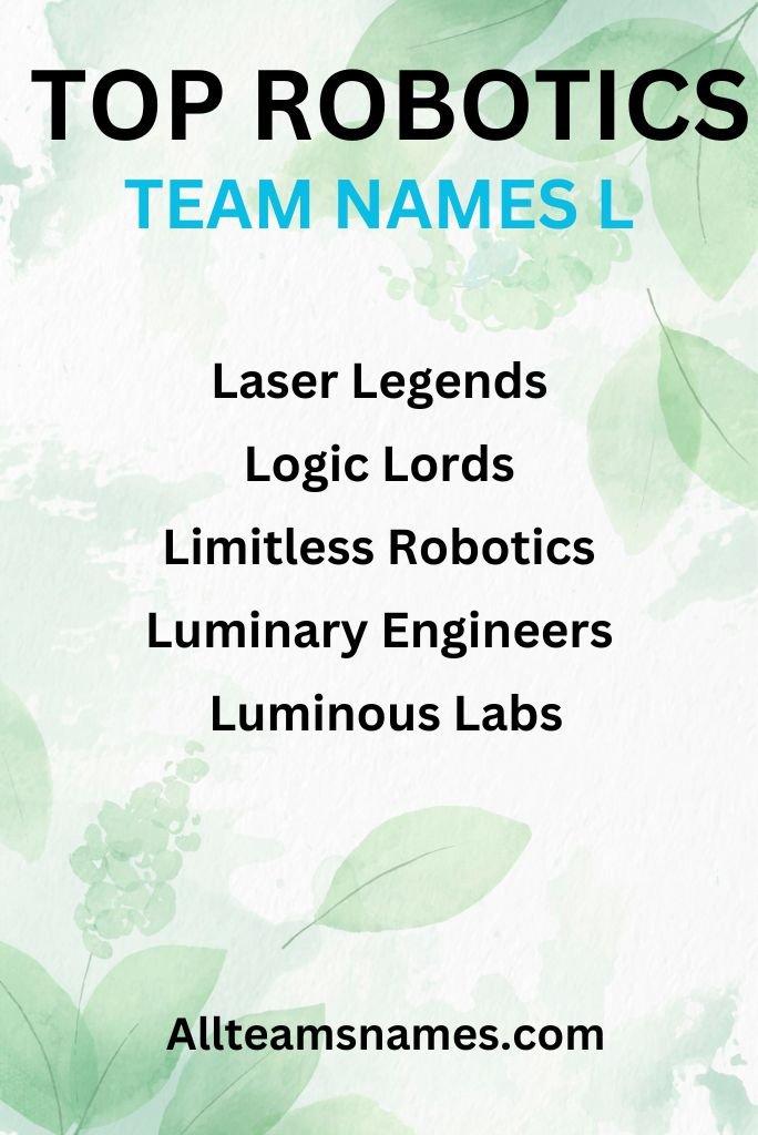 Top Robotics Team Names Engineered for Success