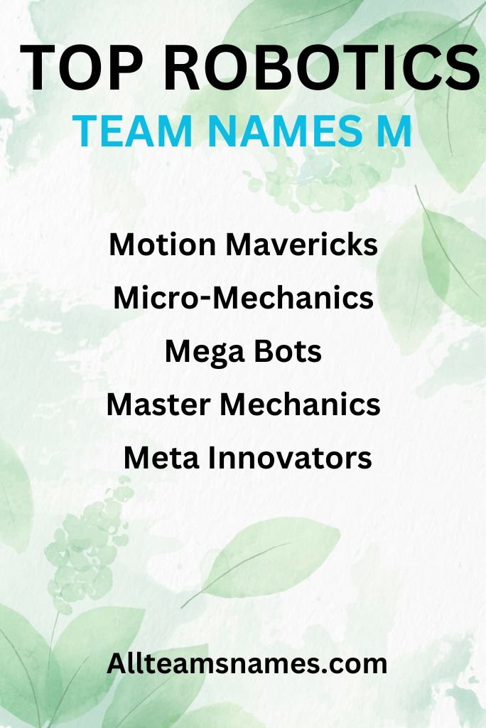 Top Robotics Team Names Engineered for Success