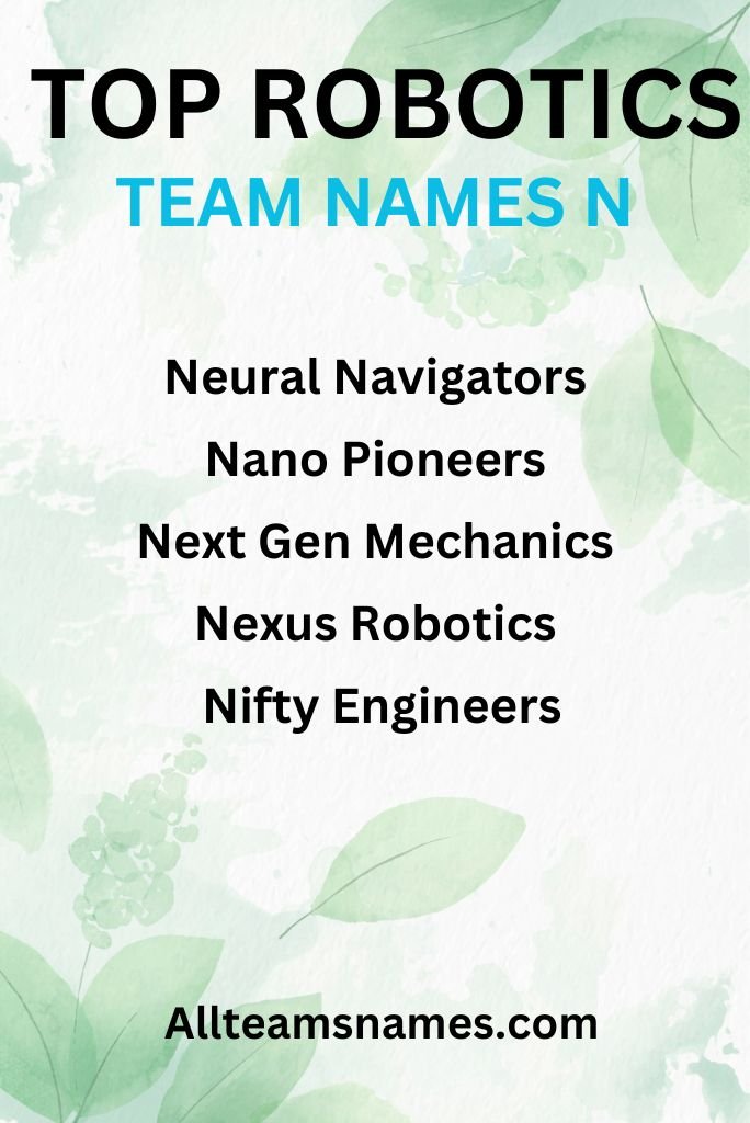 Top Robotics Team Names Engineered for Success