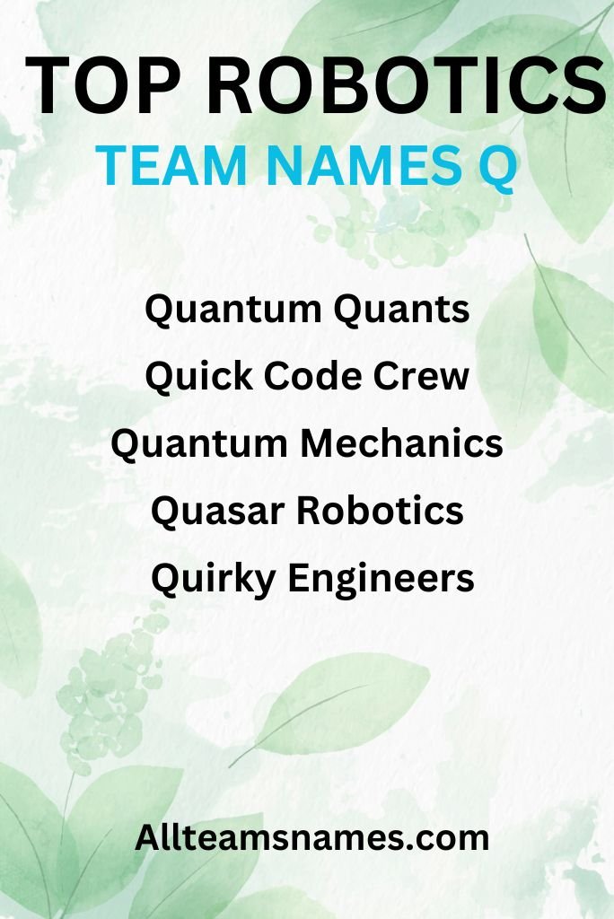 Top Robotics Team Names Engineered for Success