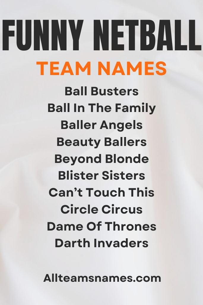 Funny Netball Team Names