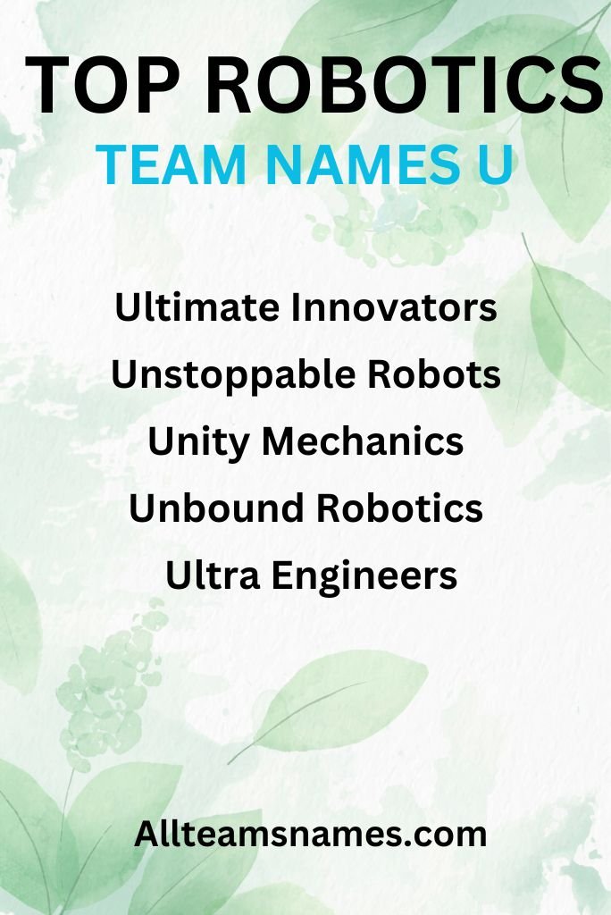 Top Robotics Team Names Engineered for Success