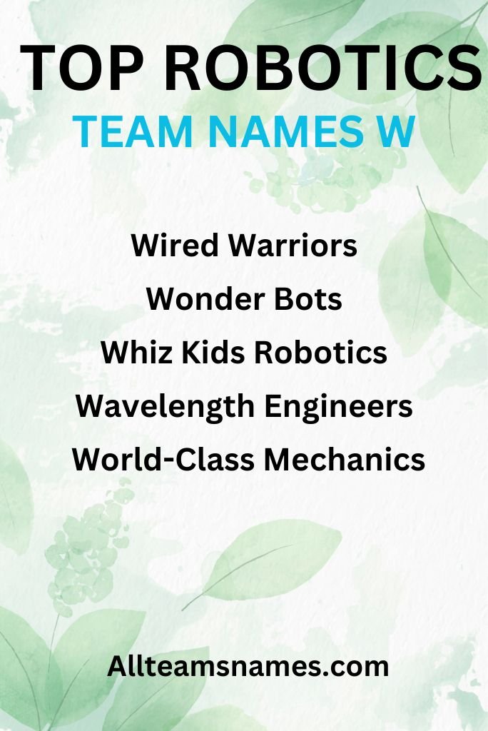 Top Robotics Team Names Engineered for Success