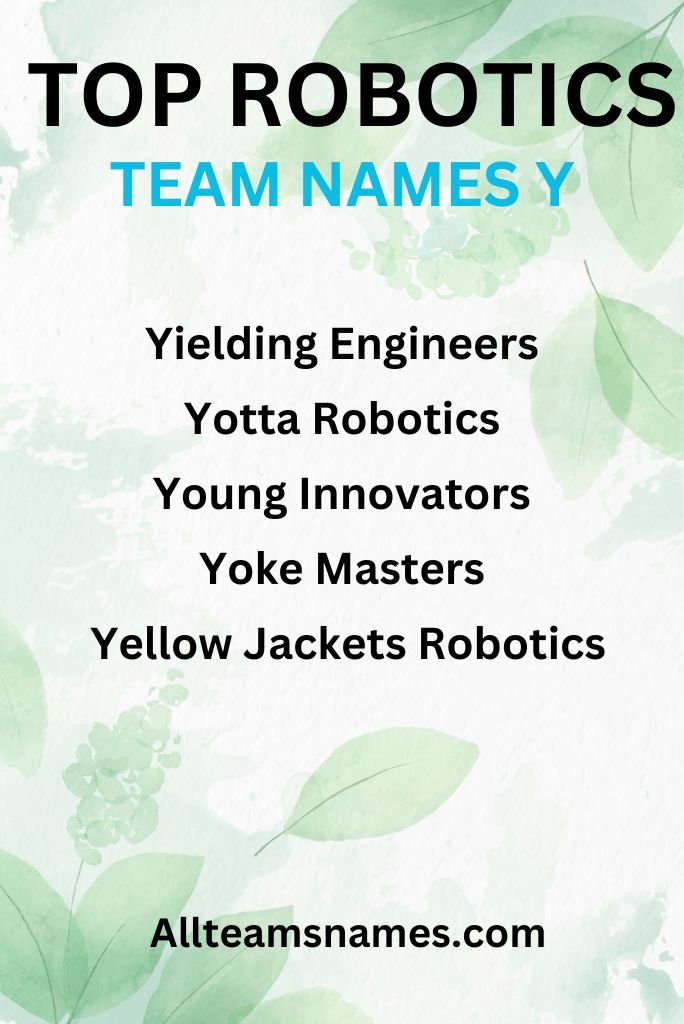 Top Robotics Team Names Engineered for Success