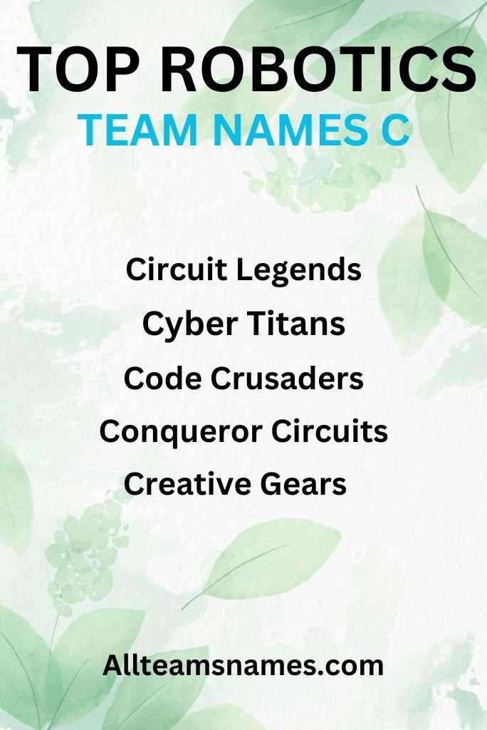 Top Robotics Team Names Engineered for Success