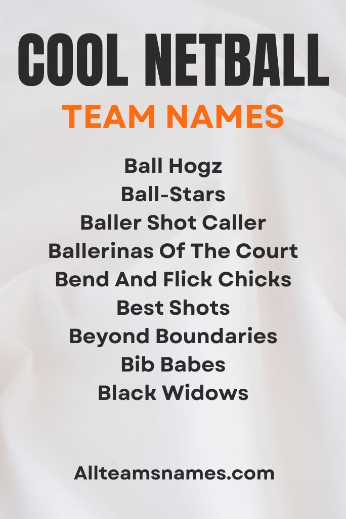 Cool Netball Team Names