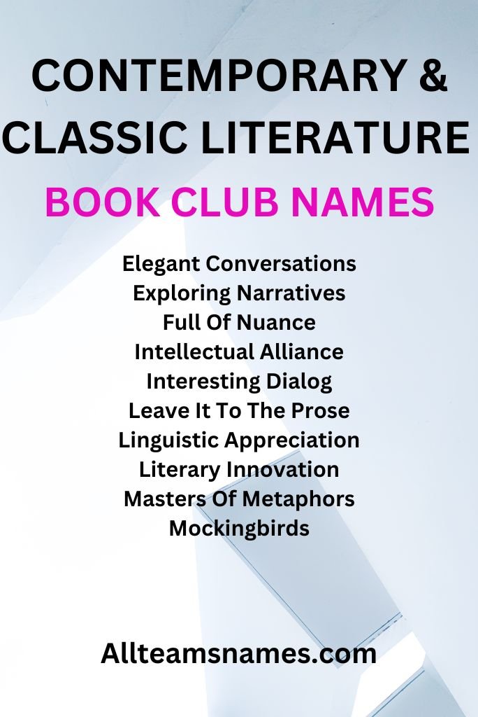 Fantasy & Science Fiction Book Club Names