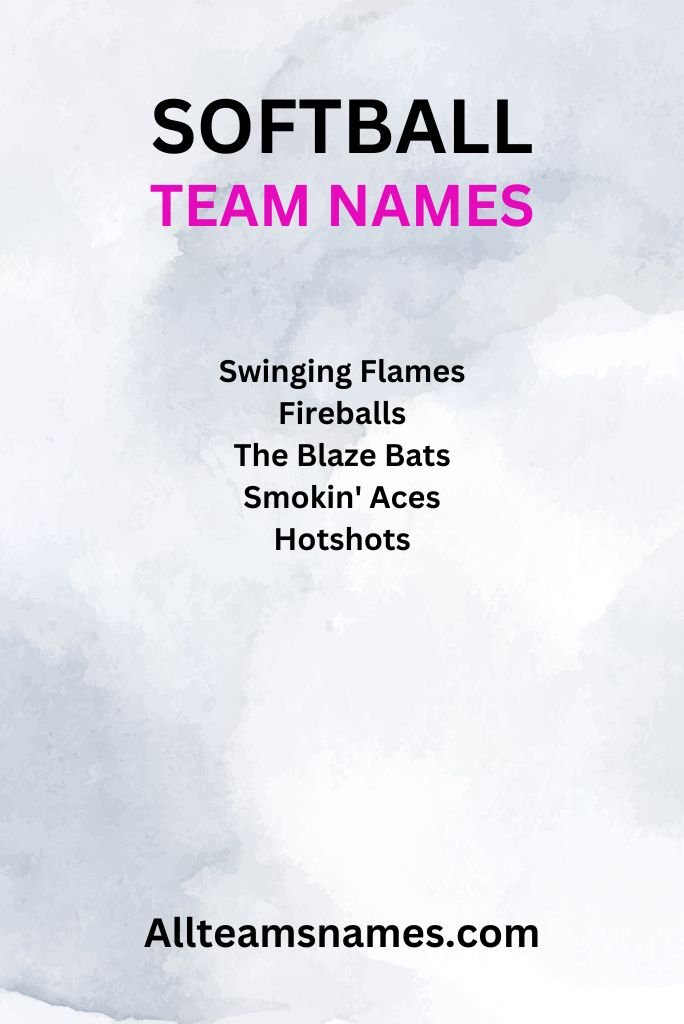 Softball Team Names