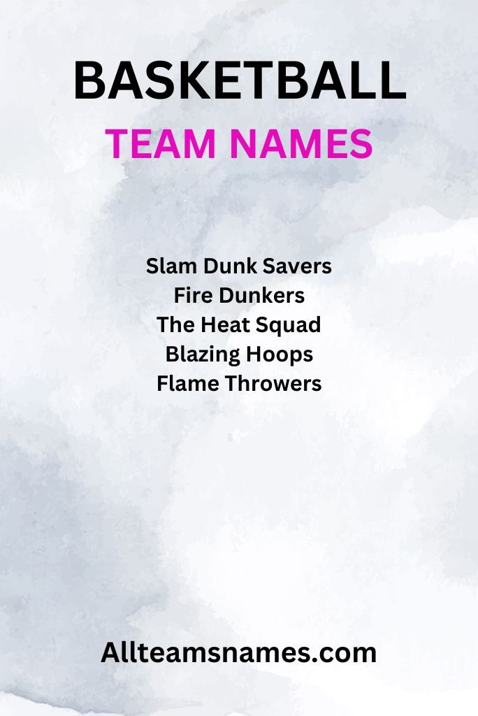 Basketball Team Names