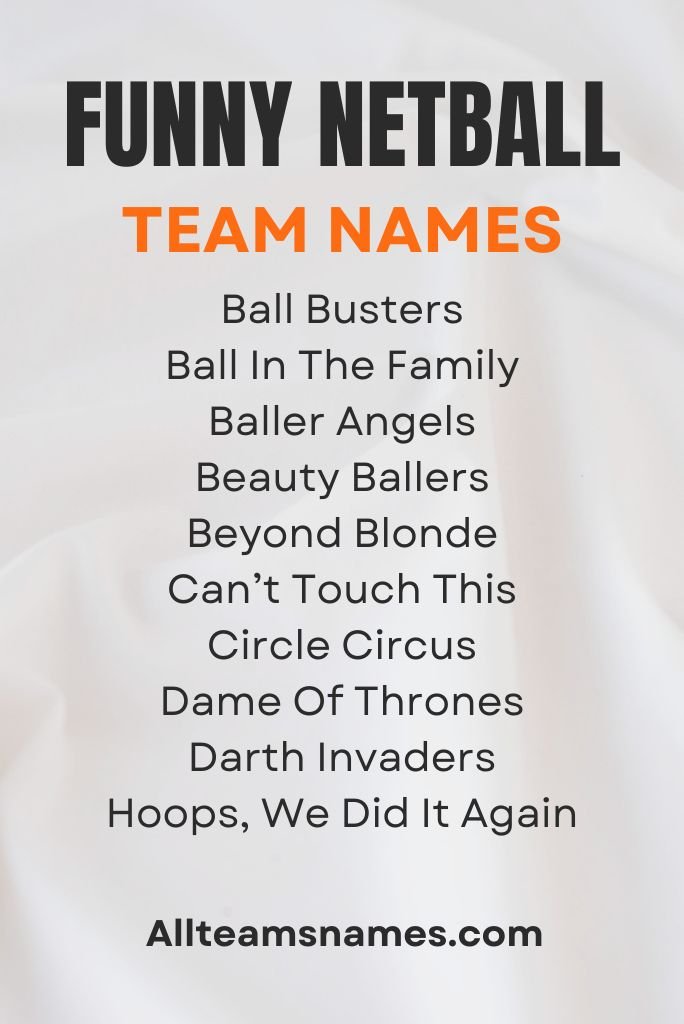 Funny Netball Team Names