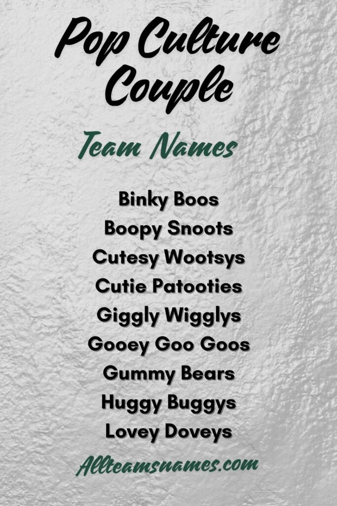 Couple Names Inspired By Pop Culture