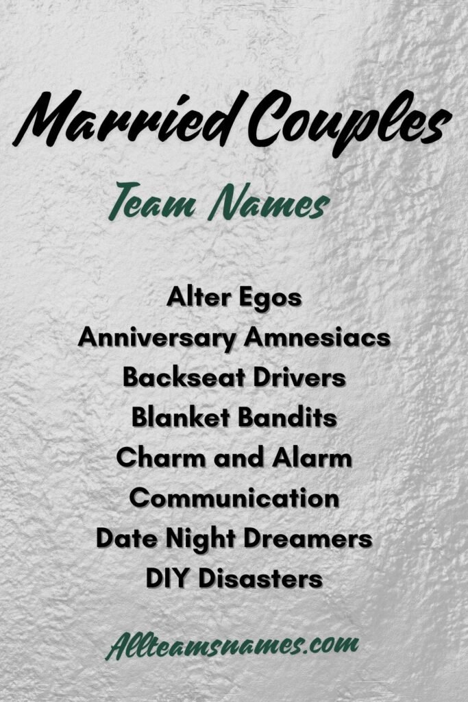 Cool Names For Married Couples