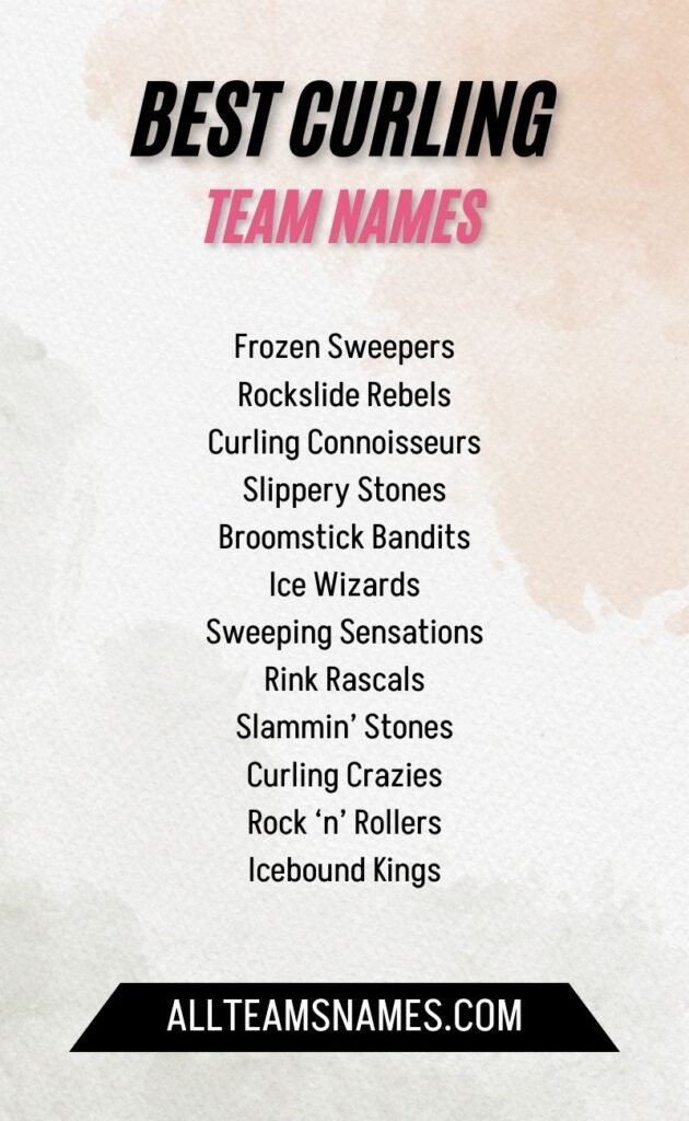 Best Curling Team Names