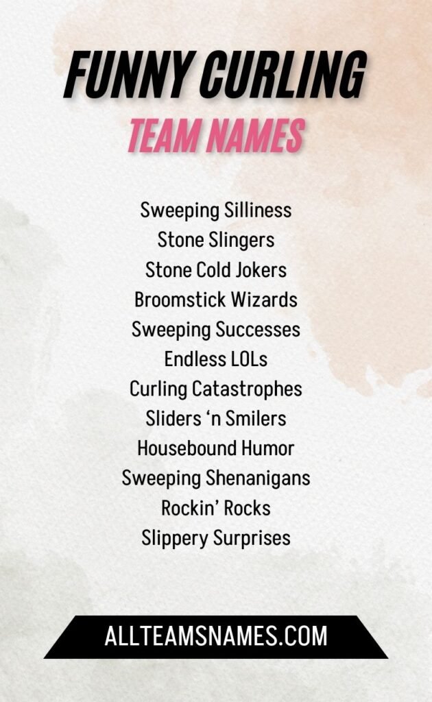 Funny Curling Team Names