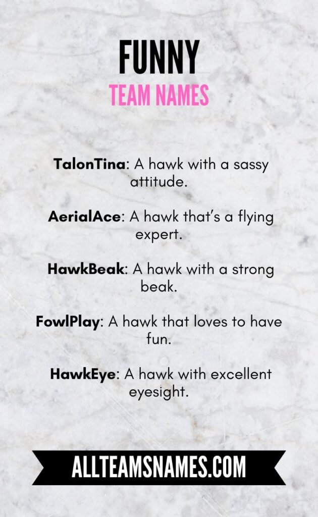 Funny Hawk Names