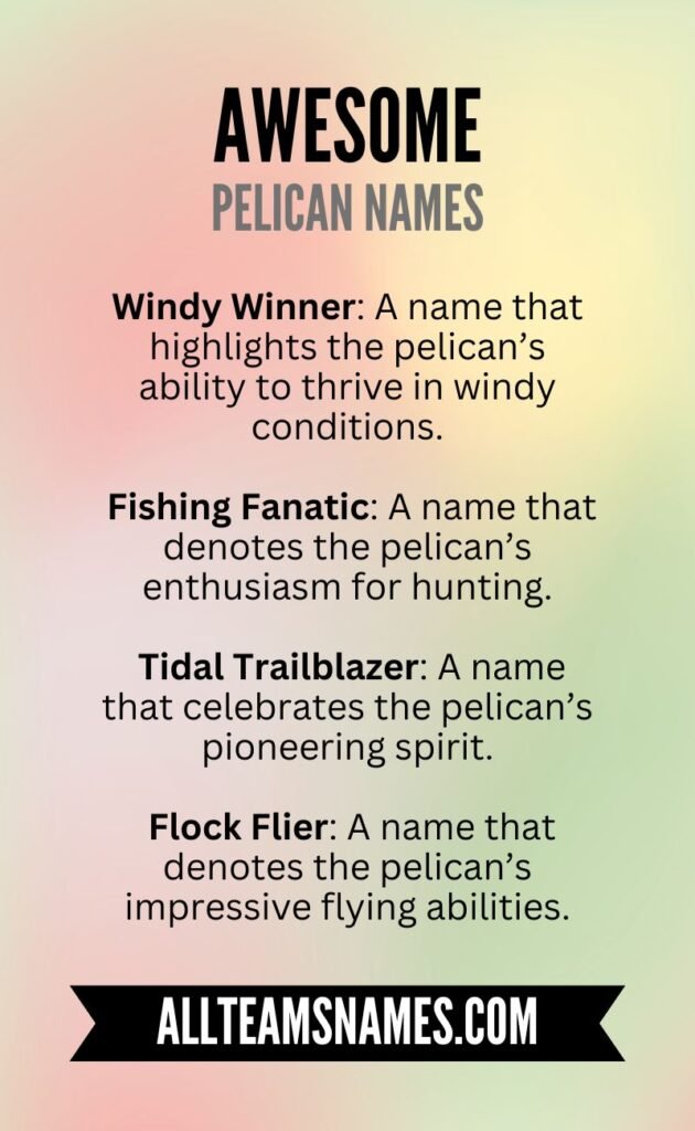 Funny Pelican Names