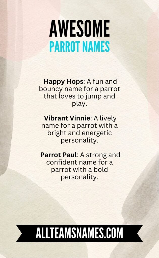 The Best Parrot Names With Meanings