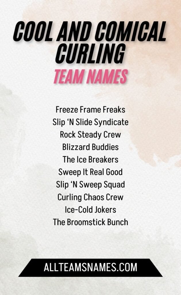 Cool and Comical Curling Team Names