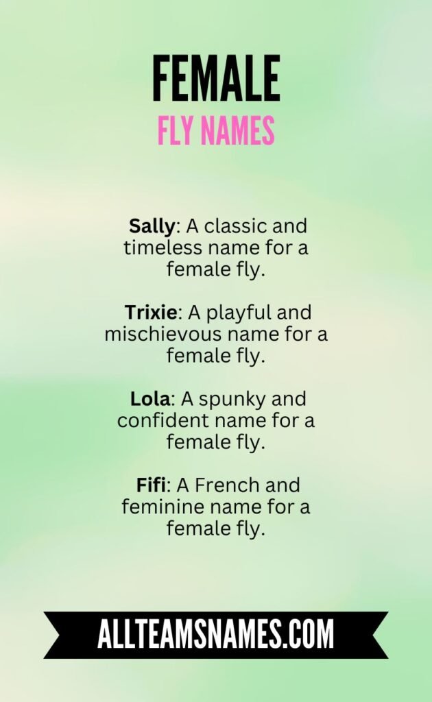 Female Fly Names