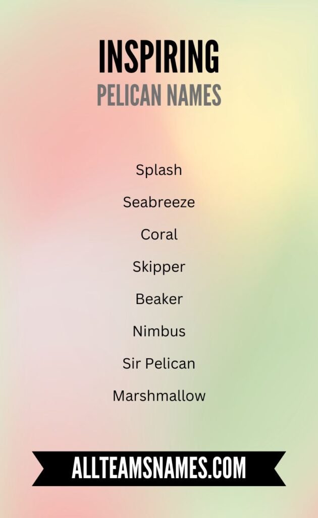 Funny Pelican Names