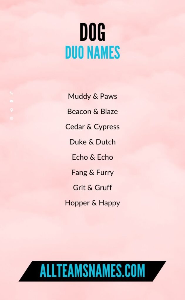 Duo Dog Names