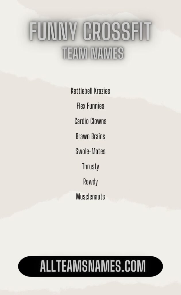 Funny Crossfit Team Names