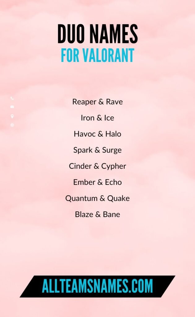 Duo Names for Valorant