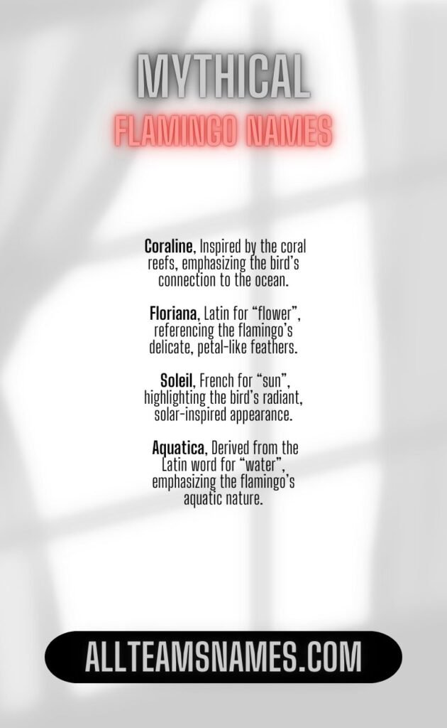 Mythical Flamingo Names