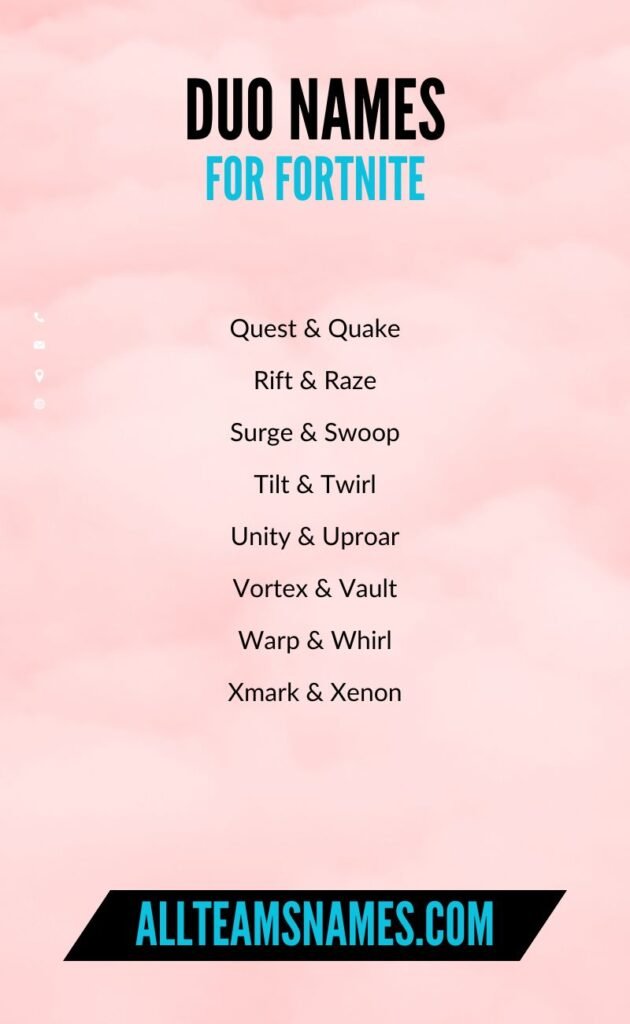 Duo Names for Fortnite