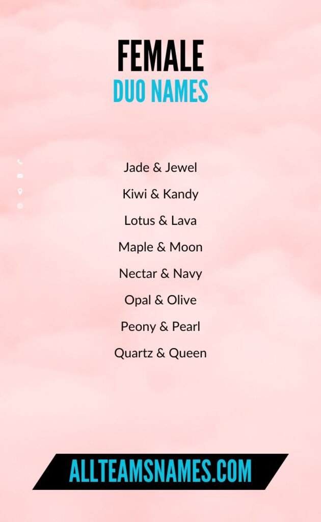 Female Duo Names