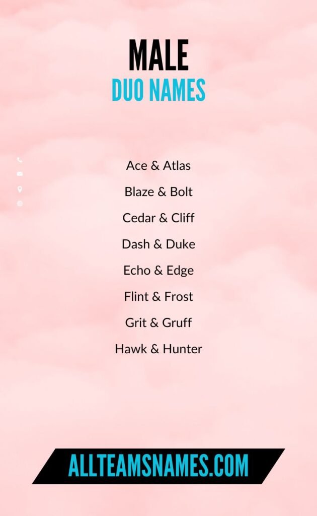 Male Duo Names