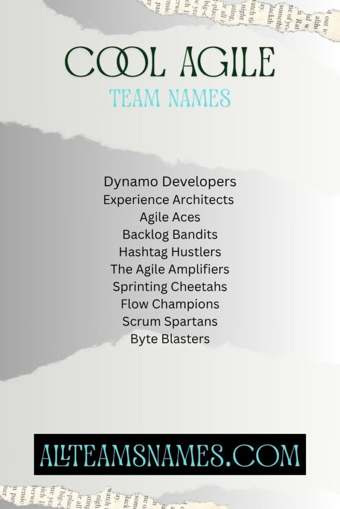 Cool Agile team names