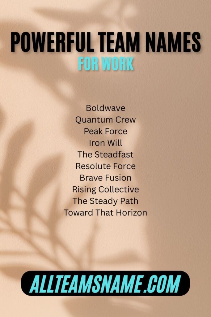 Powerful team names