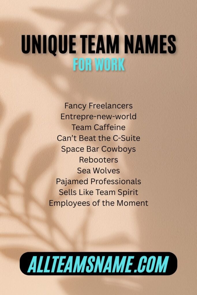 Unique team names
