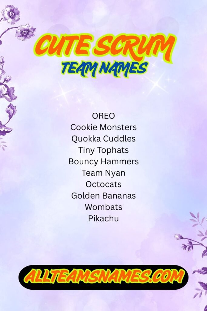 Cute Scrum team names