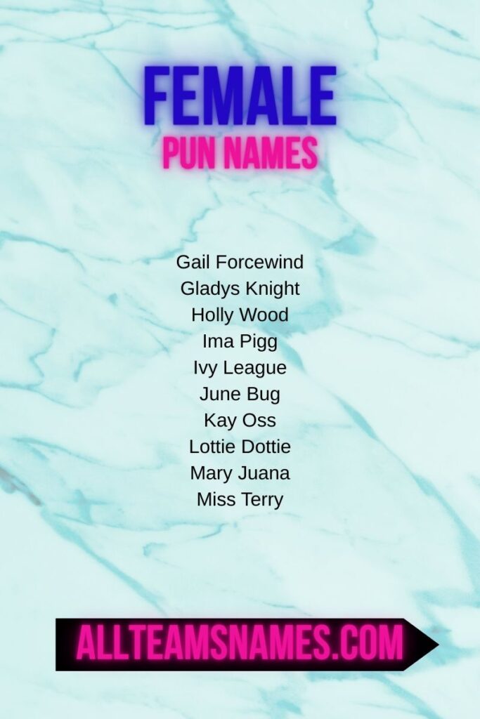 Punny Names by Gender