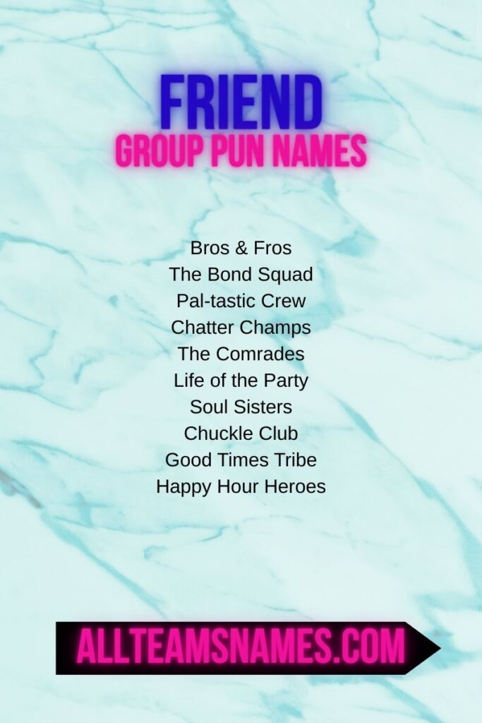 Punny Names by Group Type