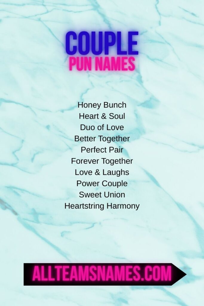 Punny Names by Group Type