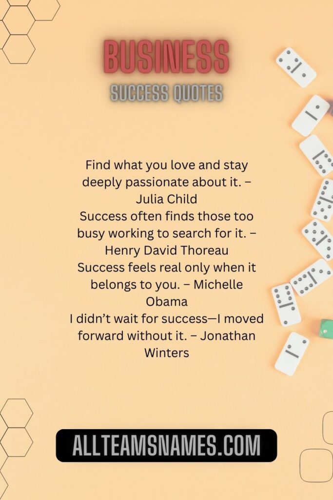 Business Success Quotes