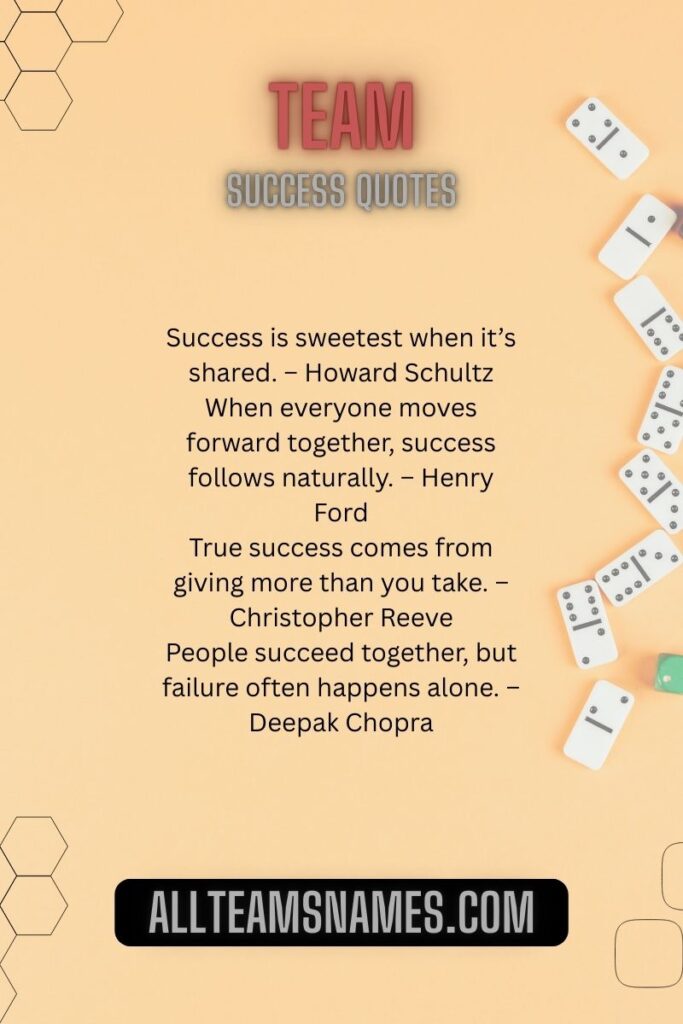Team Success Quotes