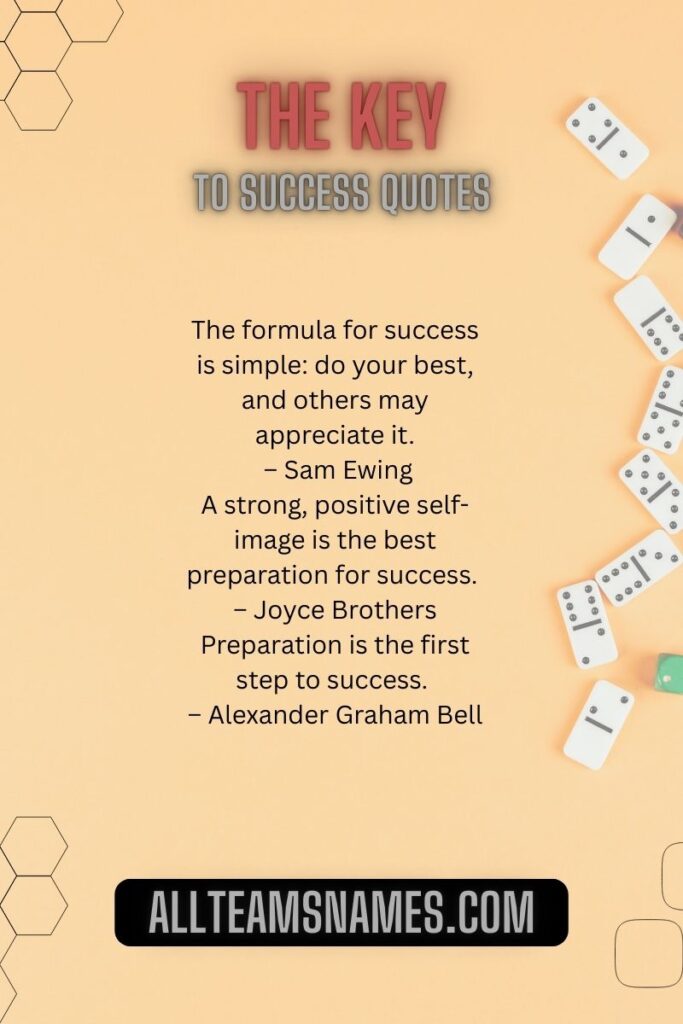The Key to Success Quotes