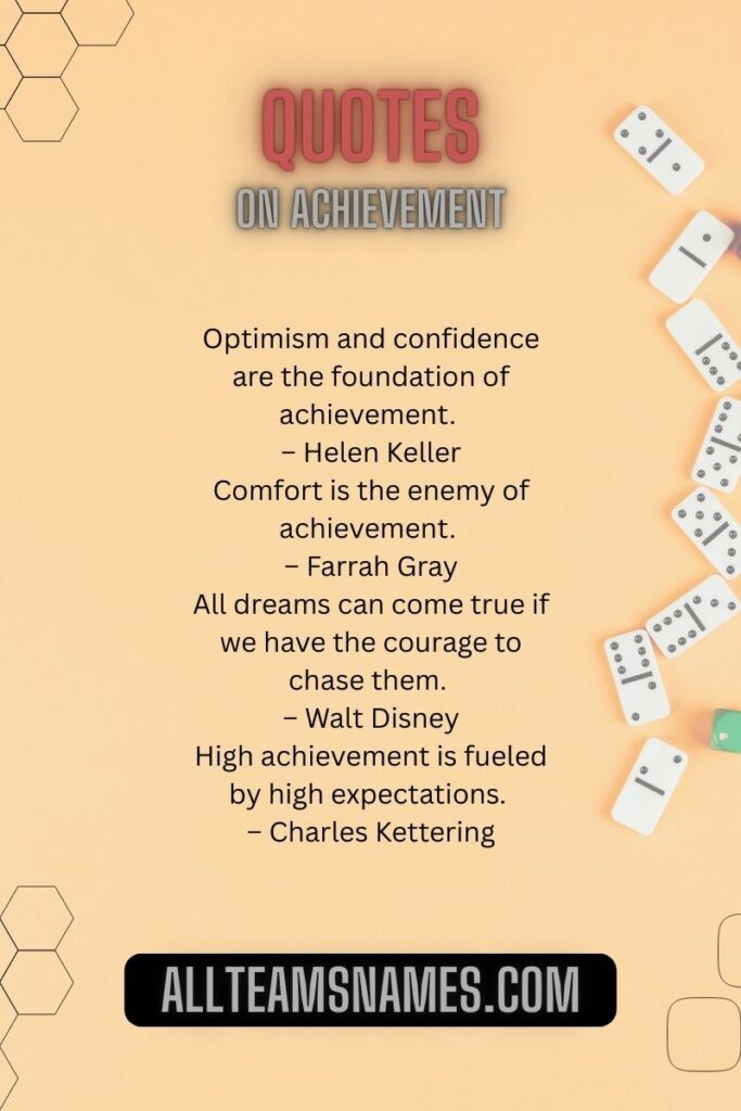 Quotes on Achievement