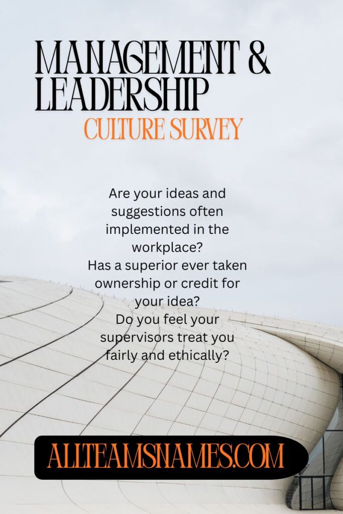Management & Leadership Culture Survey