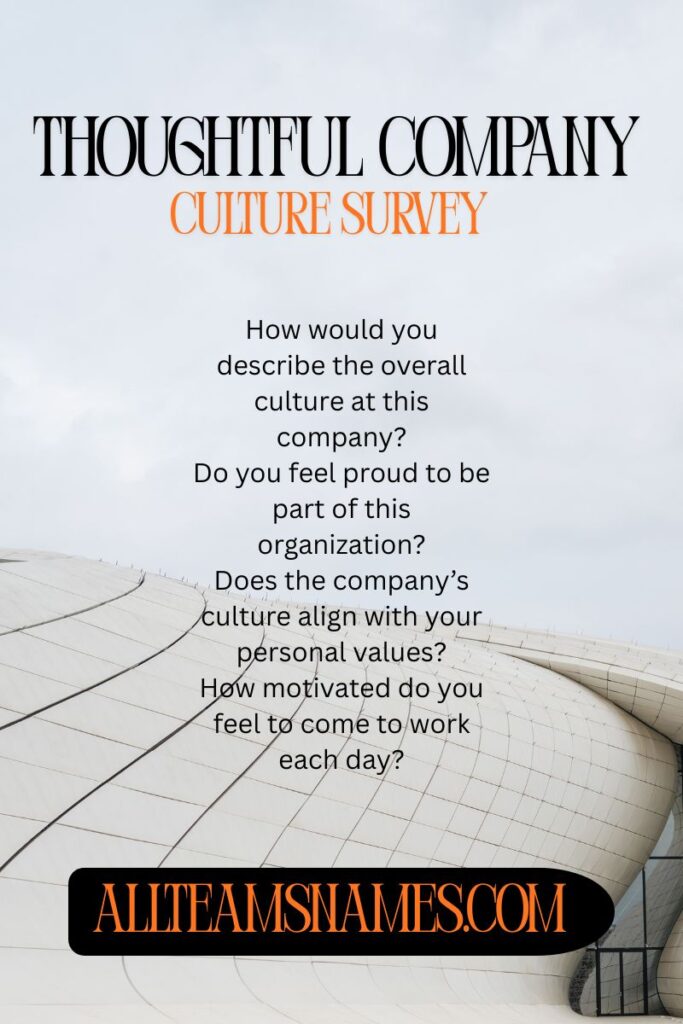 Thoughtful Company Culture Survey